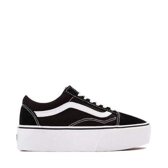 Vans Old Skool Stackform Skate Shoe - Black - Picture 1 of 7